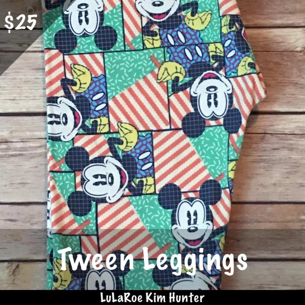 LuLaRoe Disney Collection Tween Leggings